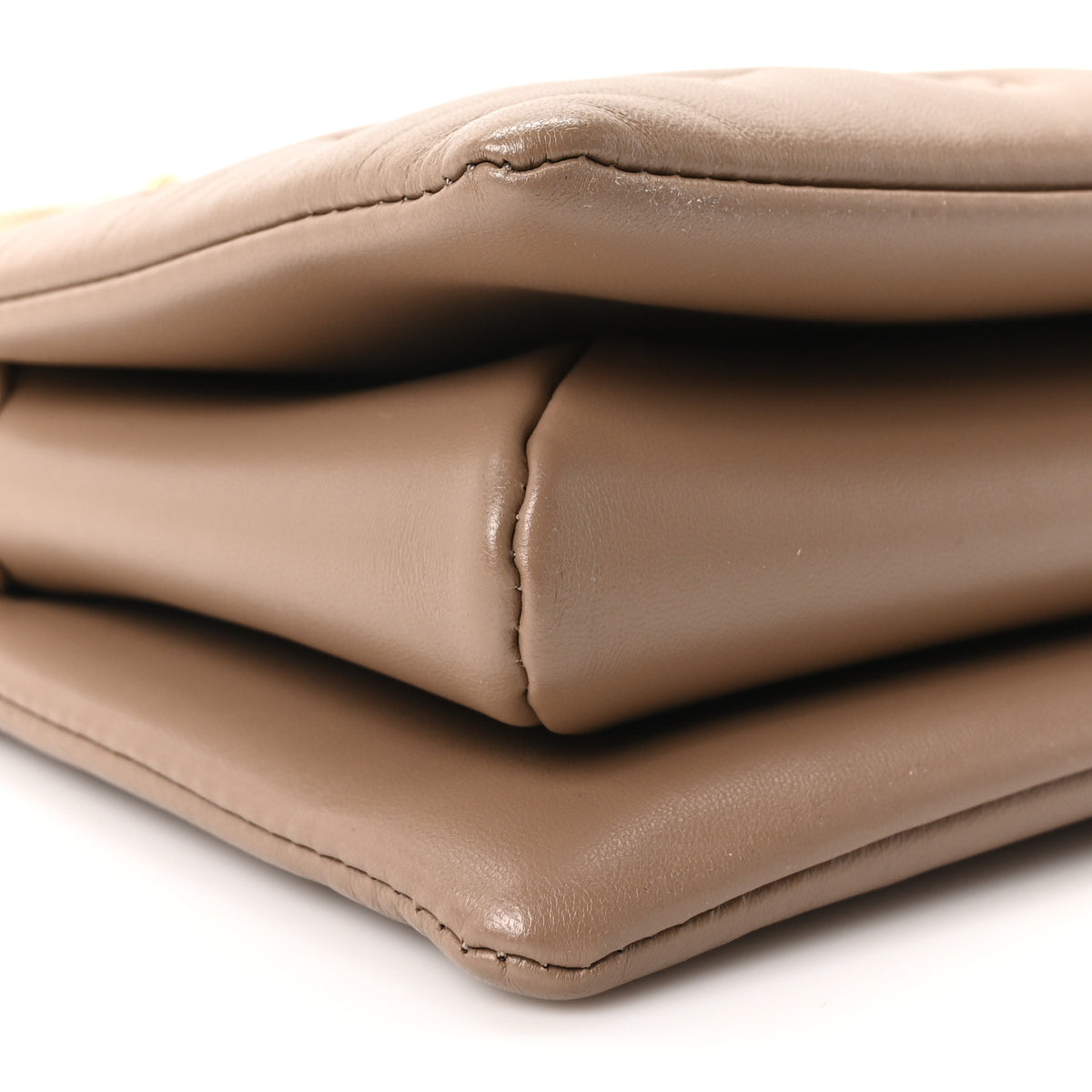 Louis Vuitton Lambskin Embossed Monogram Coussin PM Taupe 8 of 9