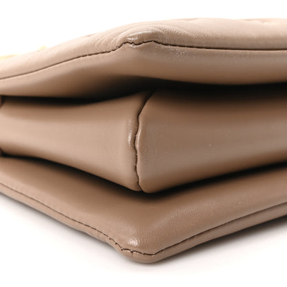 Louis Vuitton Lambskin Embossed Monogram Coussin PM Taupe 8 of 9