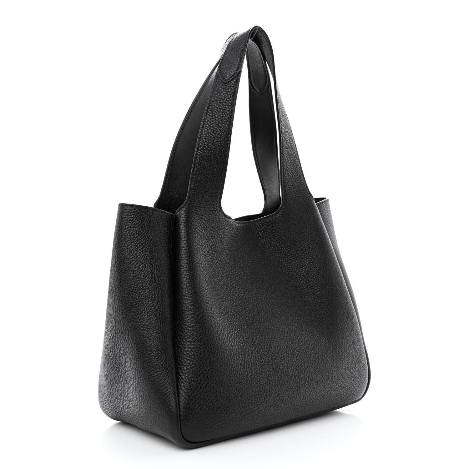 Prada Vitello Daino Soft Medium Dynamique Tote Black 3 of 10