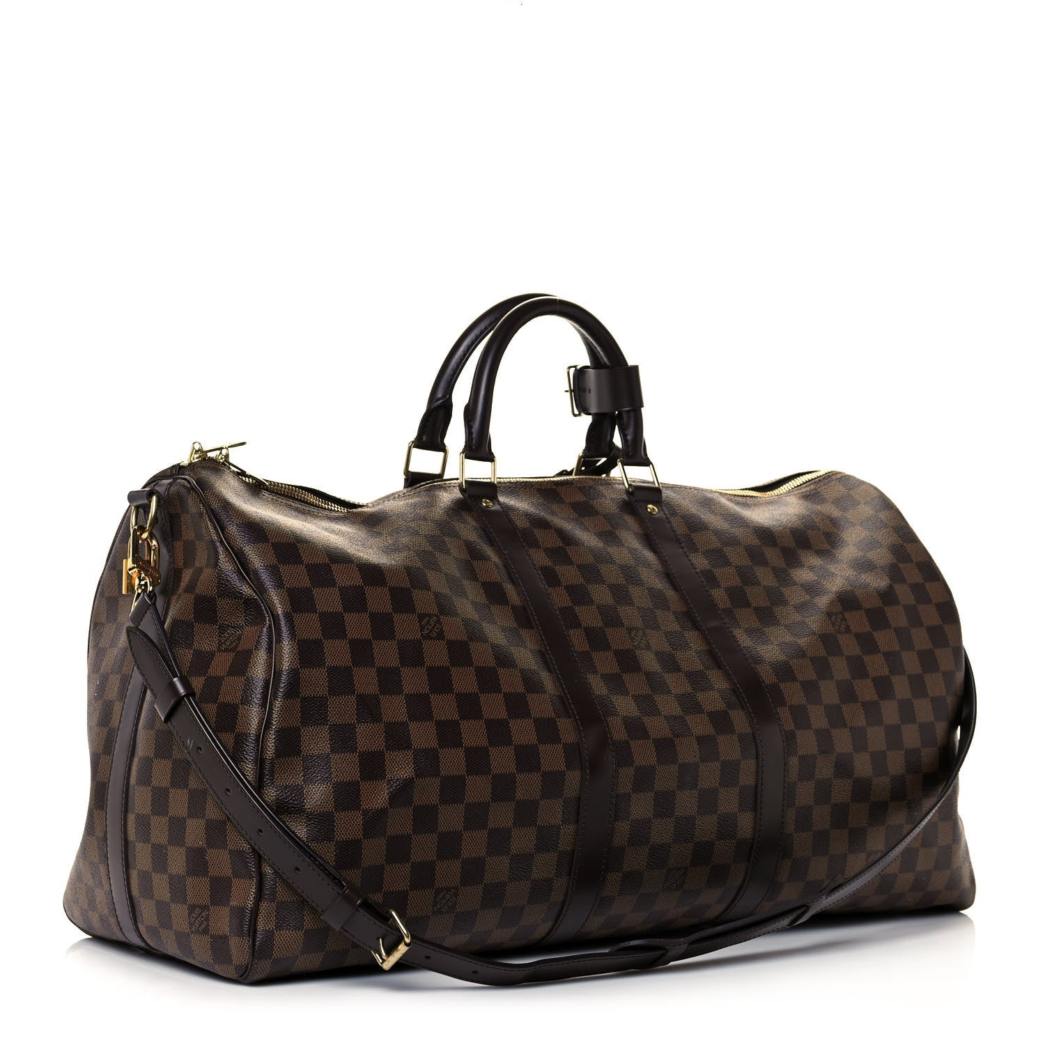 Louis Vuitton Damier Ebene Keepall Bandouliere 55 3 of 18