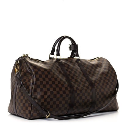 Louis Vuitton Damier Ebene Keepall Bandouliere 55 3 of 18