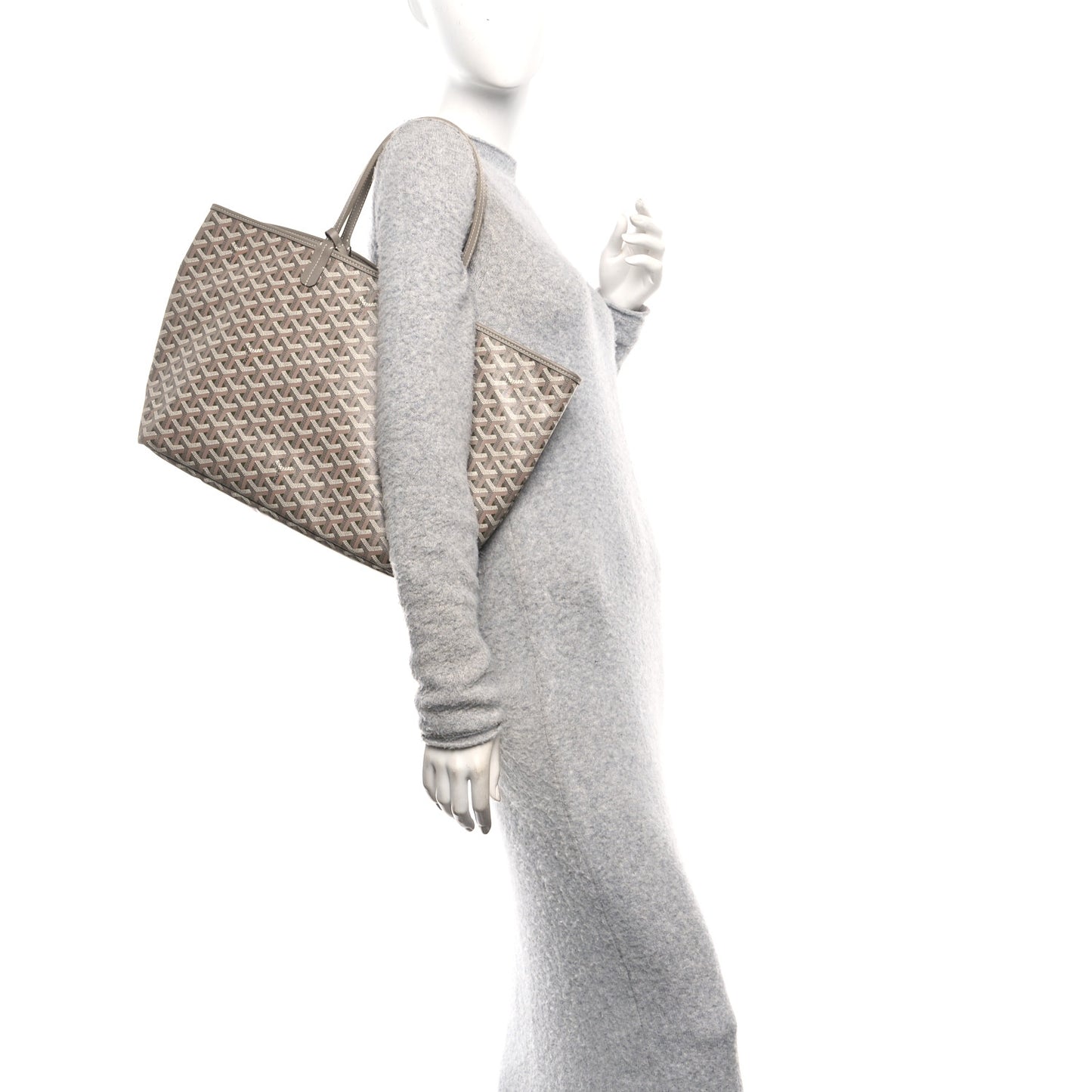 Goyardine Saint Louis Claire Voie PM Grege Khaki