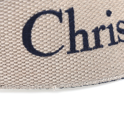 Christian Dior Canvas Embroidered Shoulder Strap Blue 9 of 11
