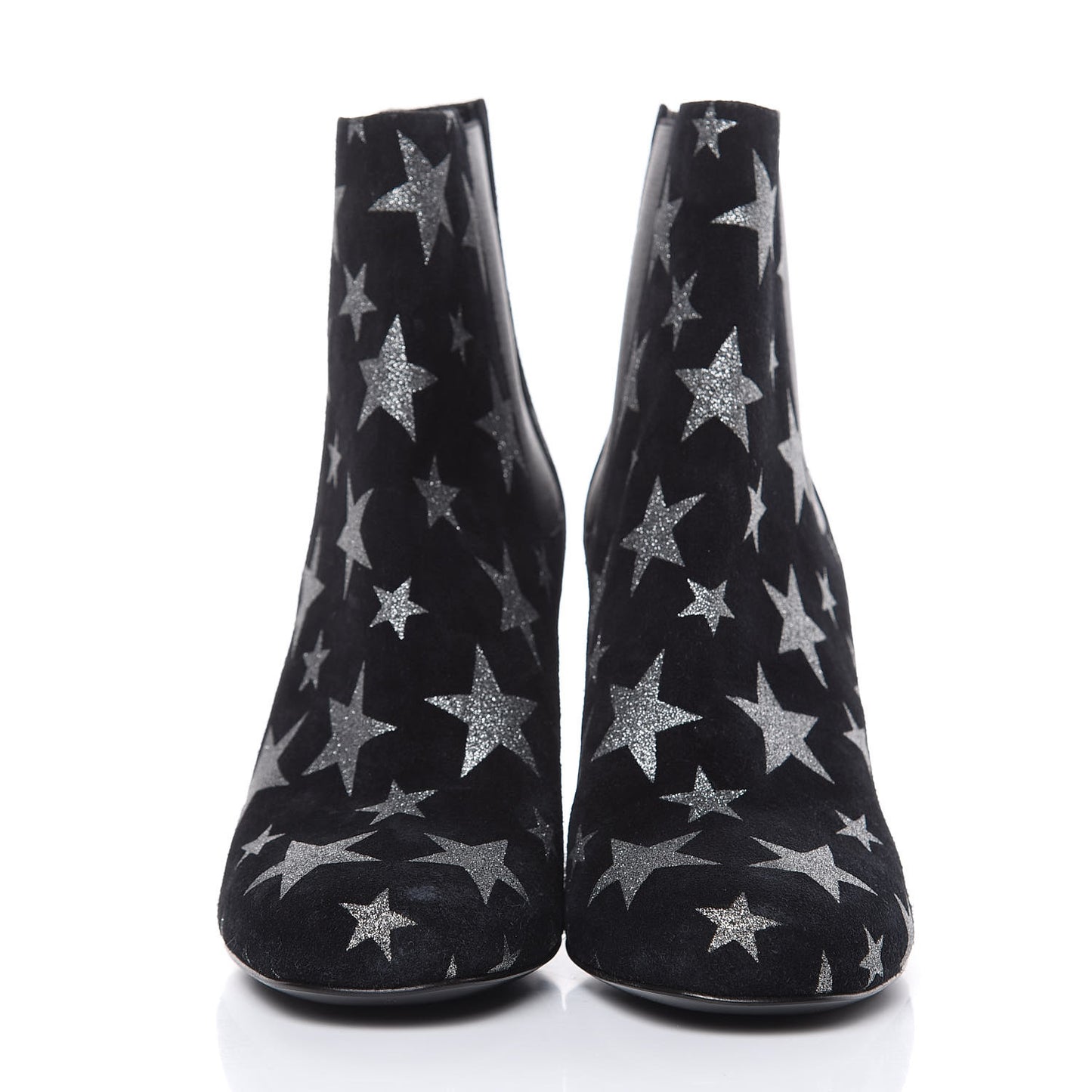 Suede Glitter Stars Babies 90 Ankle Boots 37 Black Argent
