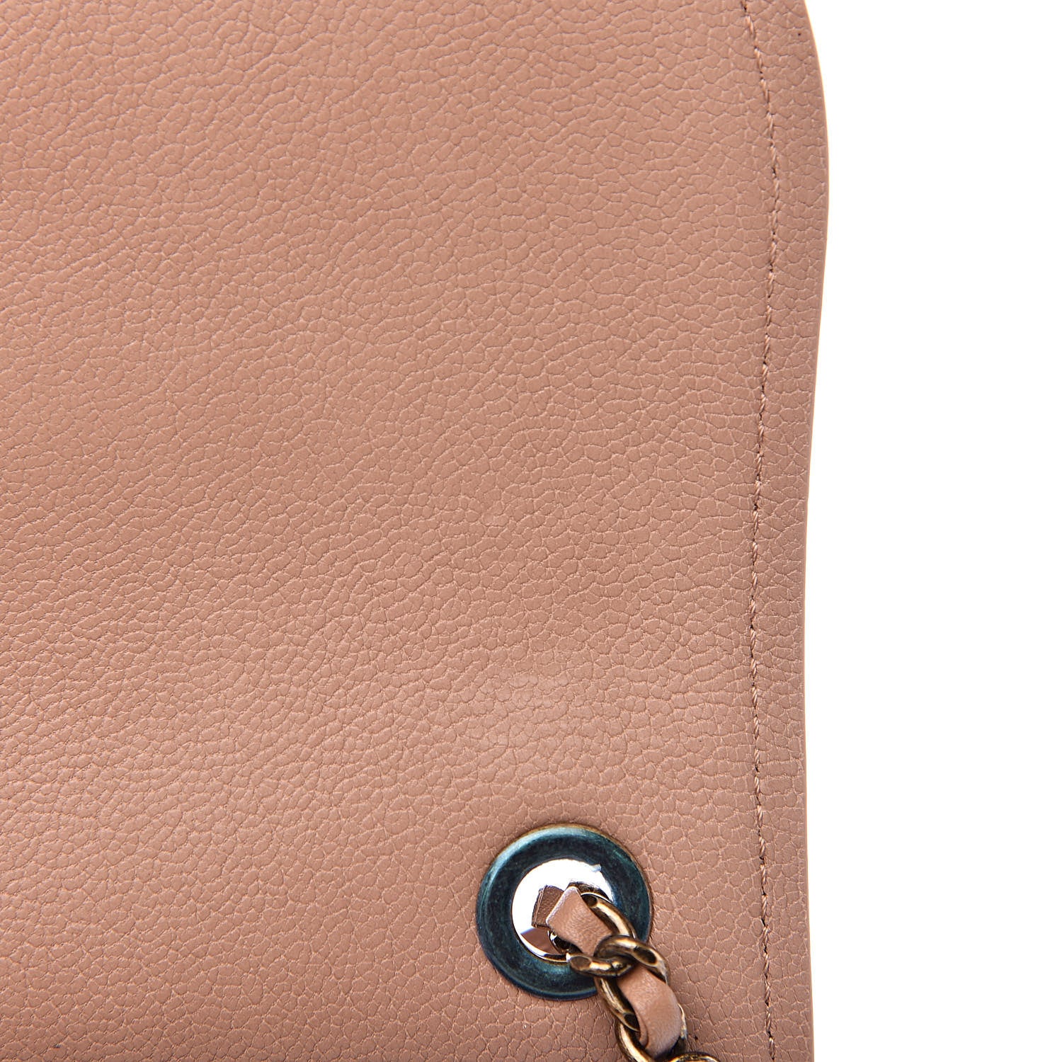 Chanel Shiny Calfskin Goatskin Quilted Small Coco Curve Messenger Flap Beige 12 of 16