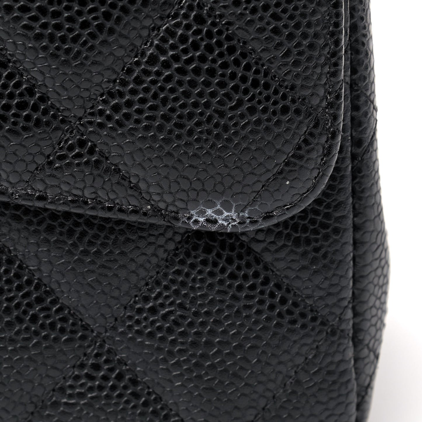 Caviar Quilted Maxi Single Flap Black