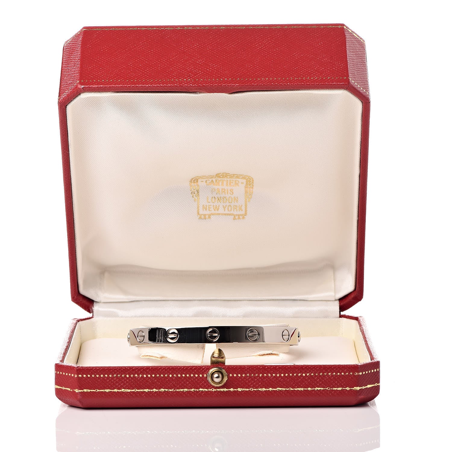 Cartier 18K White Gold LOVE Bracelet 17 10 of 10