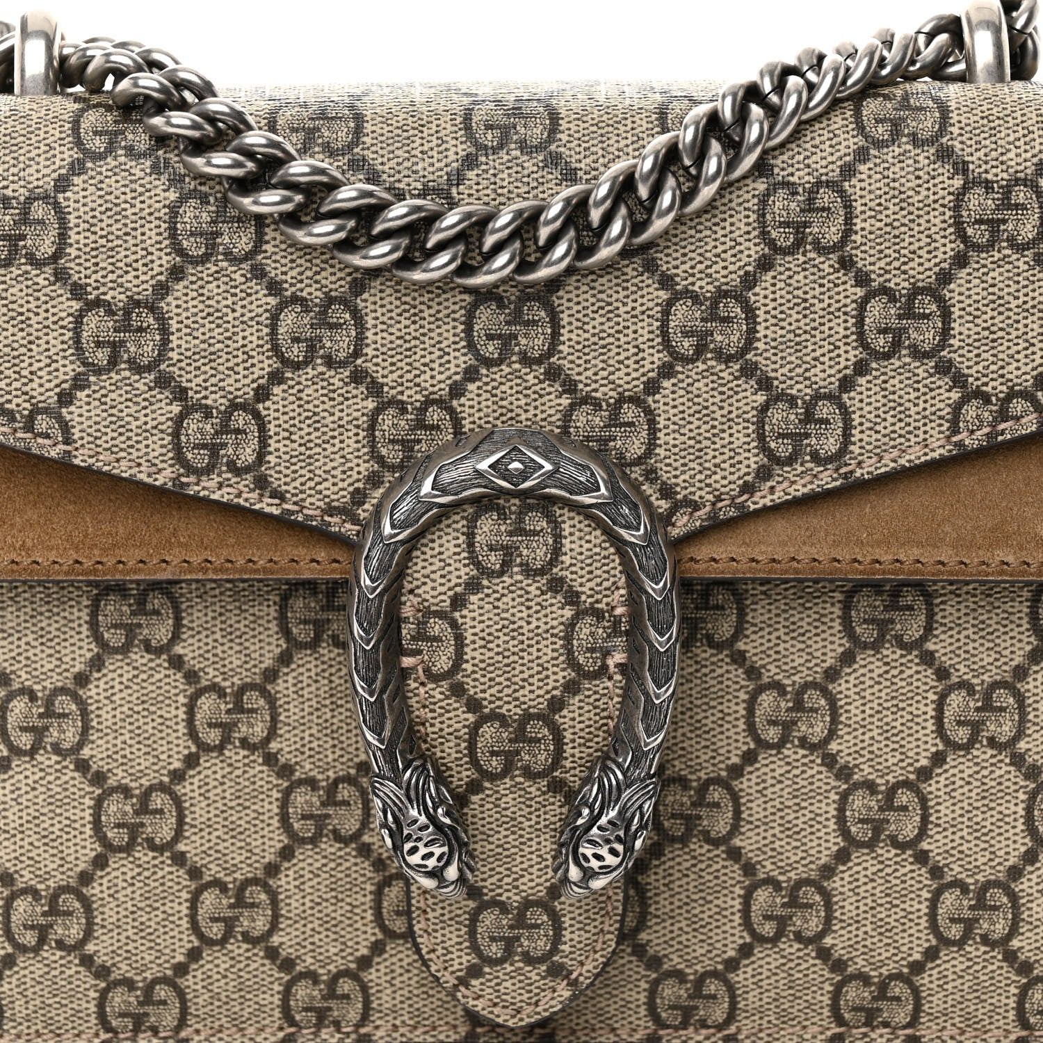 Gucci GG Supreme Monogram Mini Dionysus Shoulder Bag Taupe 8 of 12
