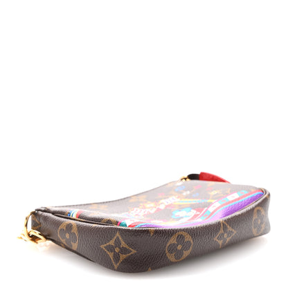 Louis Vuitton Monogram 2020 Christmas Animation Bumper Cars Mini Pochette Accessories Coquelicot 4 of 9