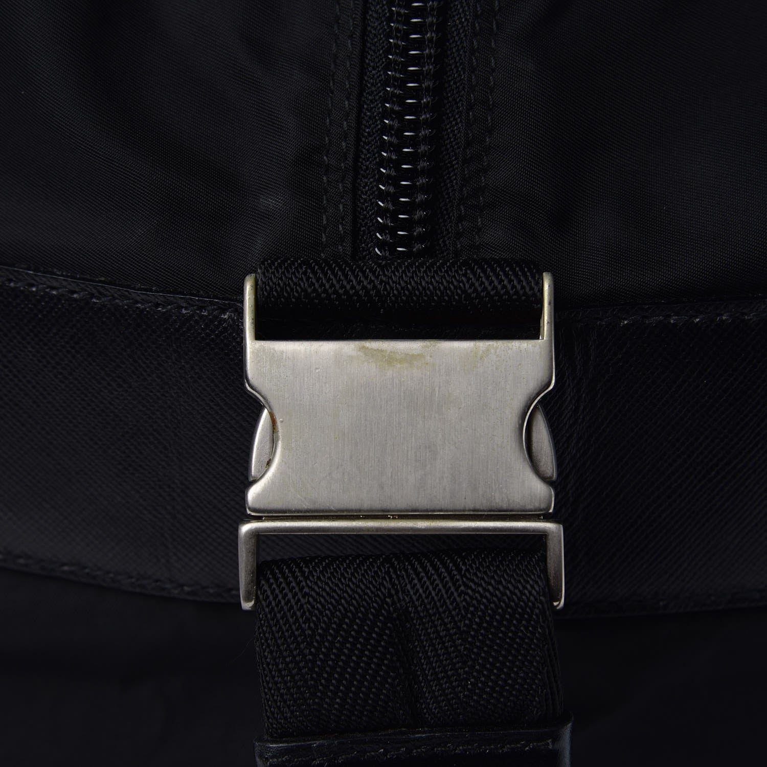 Prada Tessuto Nylon Saffiano Weekender Black 10 of 10