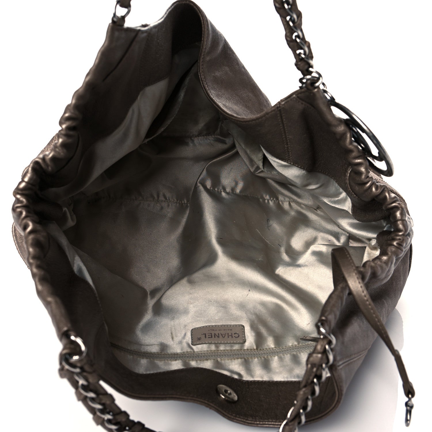 Chanel Metallic Calfskin Baby Coco Cabas Bronze 6 of 13