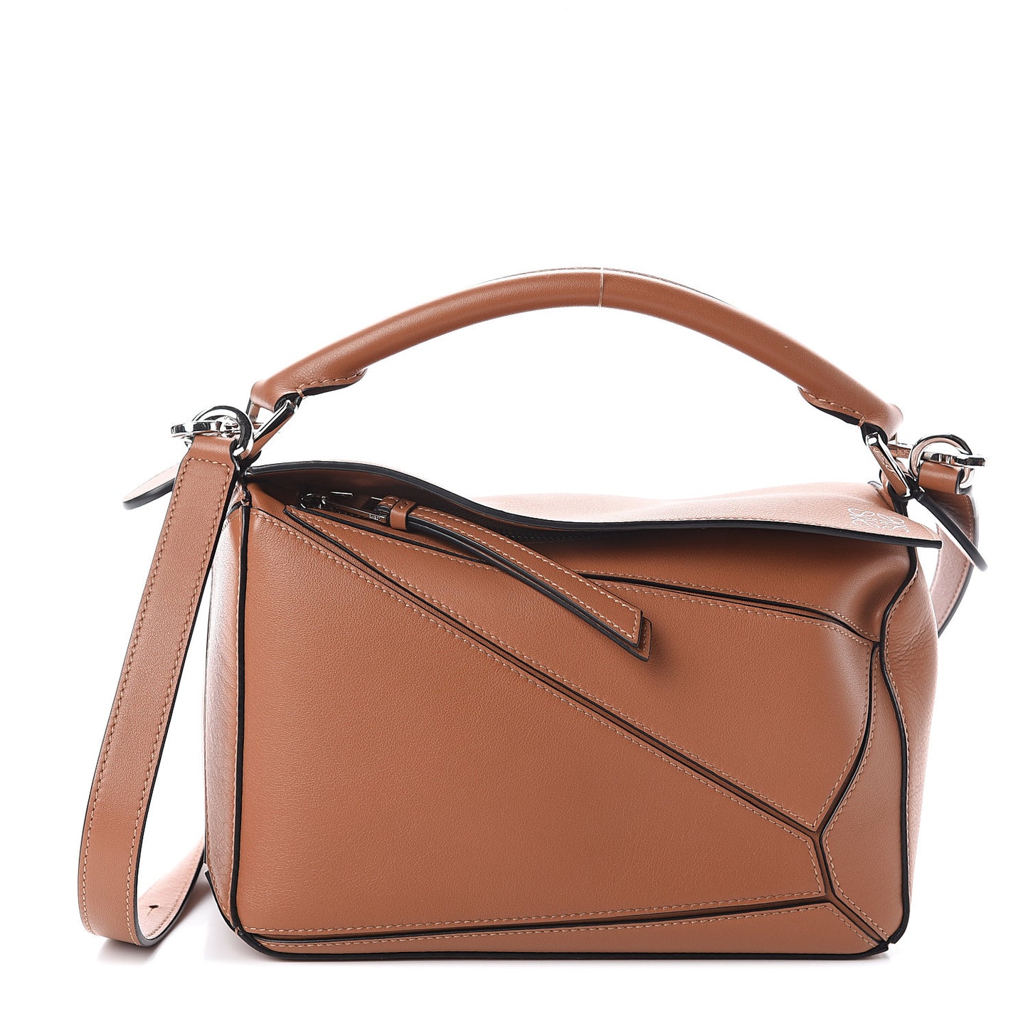 Calfskin Small Puzzle Bag Tan
