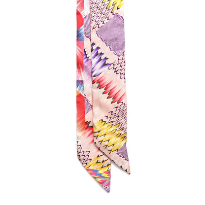 Hermes Silk All Over Marble Silk Twilly Rose Multicolor Ocre 2 of 5