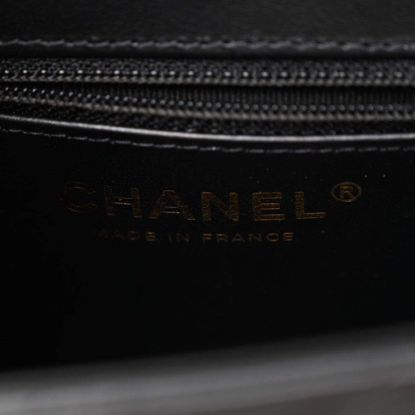 Shiny Aged Calfskin Quilted Nano Kelly Shopper Black