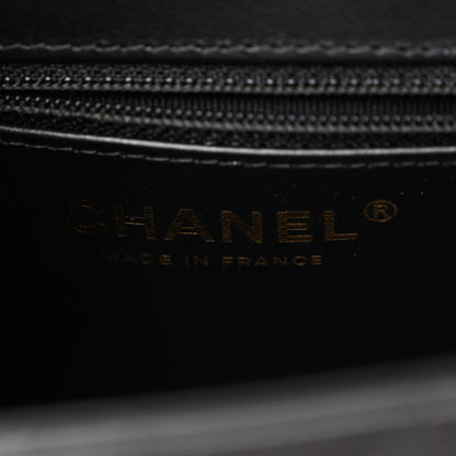 Chanel Shiny Aged Calfskin Quilted Nano Kelly Shopper Black 6 of 10