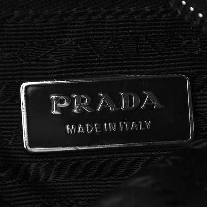 Prada Tessuto Nylon Calfskin Shopping Tote Black 5 of 10