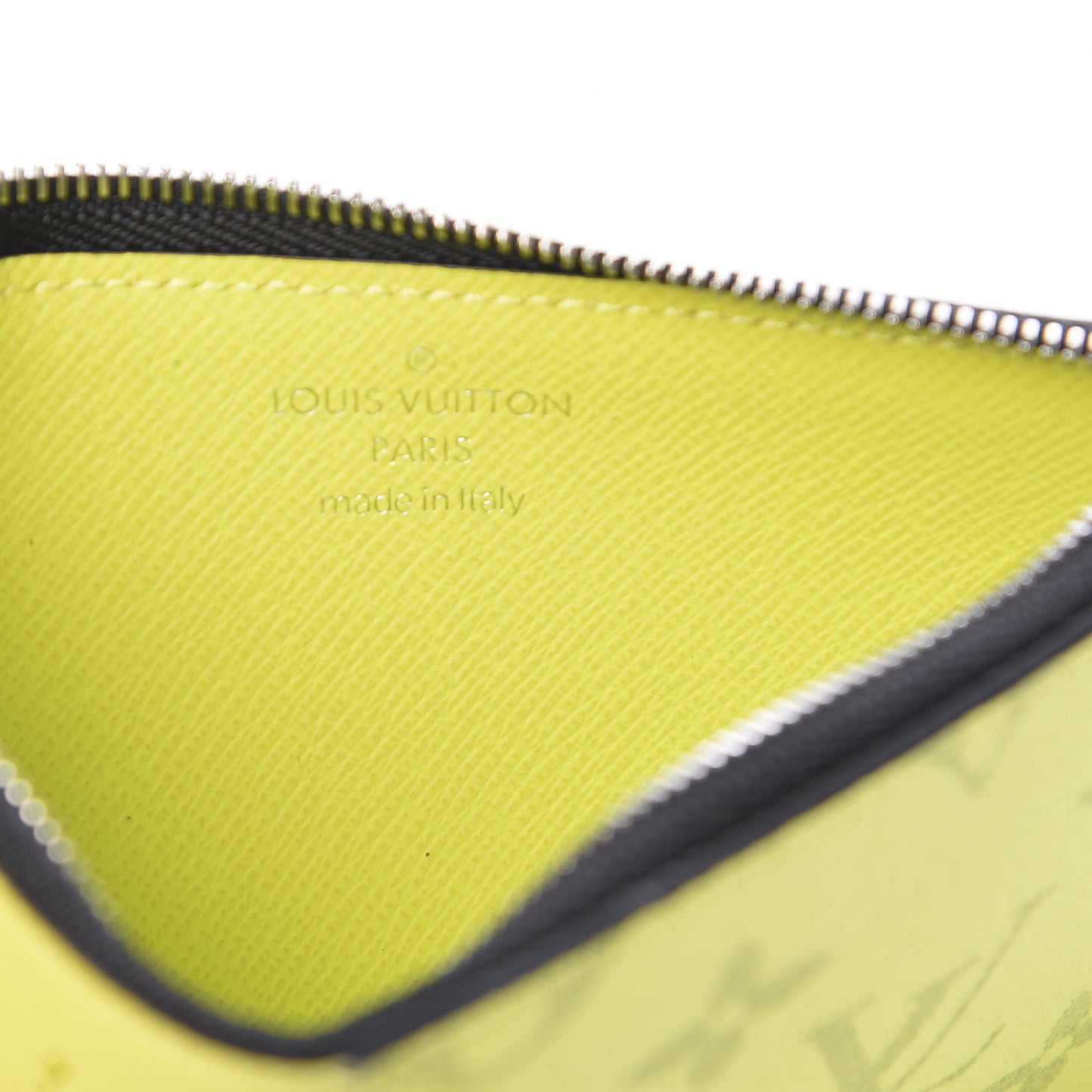 Monogram Taiga Coin Card Holder Yellow