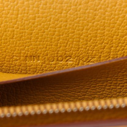 Hermes Chevre Mysore Mini Cinhetic Wallet Jaune Ambre 7 of 9
