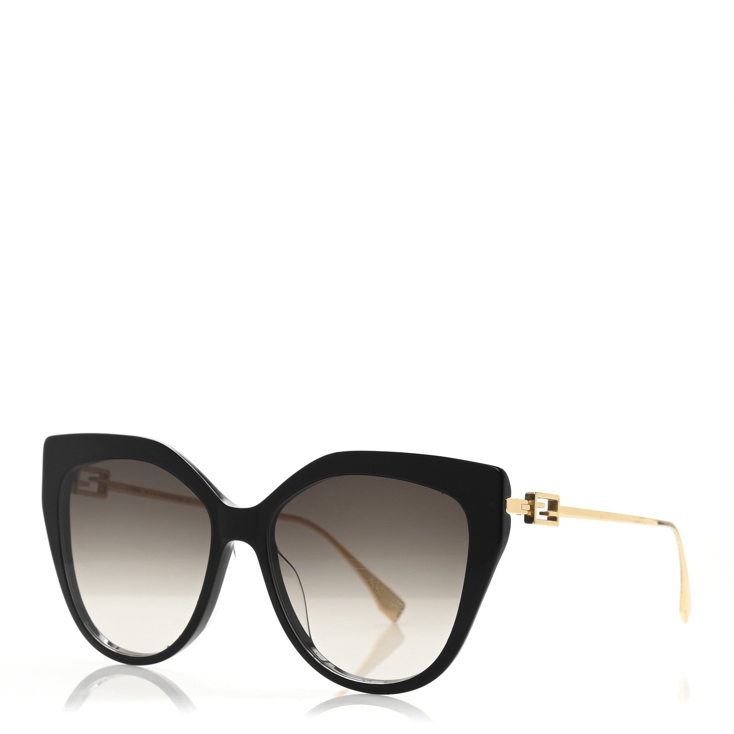 Fendi Acetate Cat Eye Sunglasses FE40011U Black 1 of 9