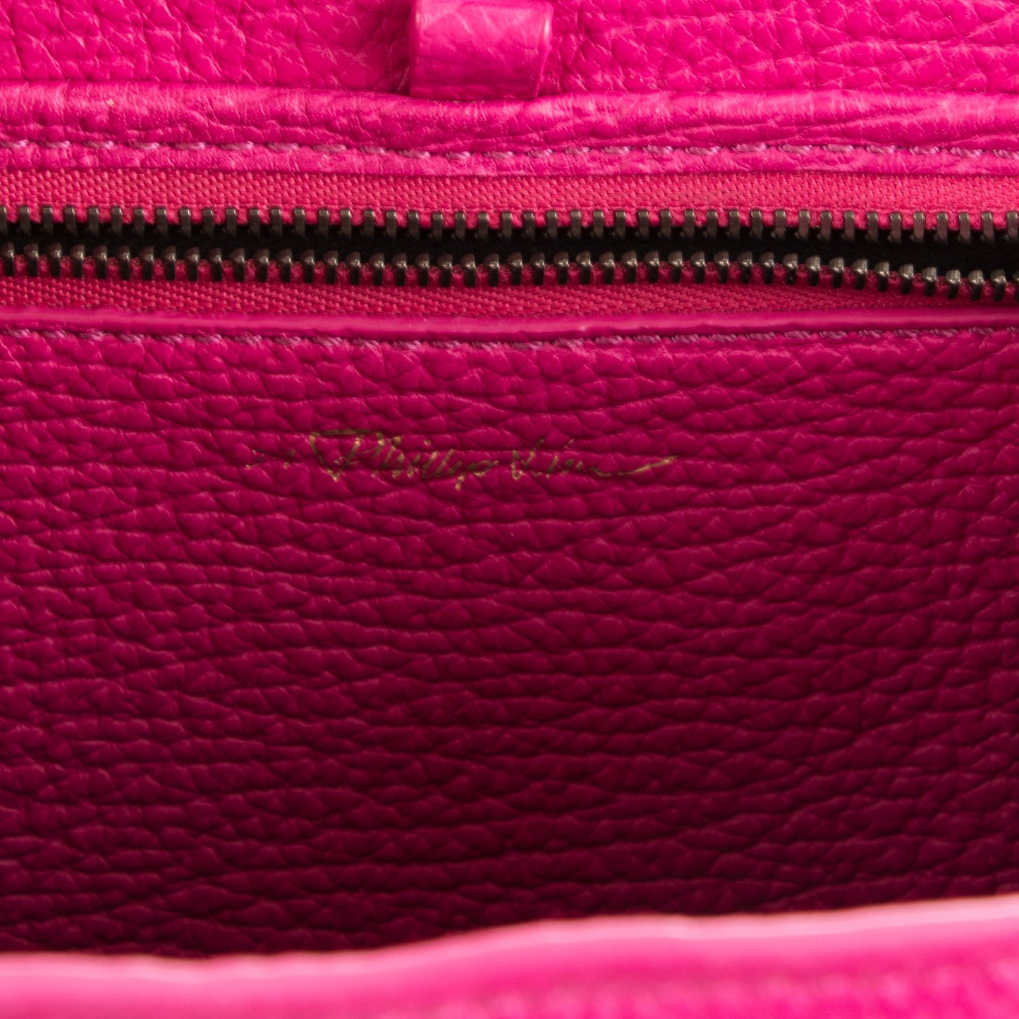 3.1 Textured Calfskin Mini Pashli Satchel Bright Fuchsia