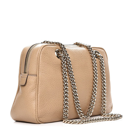 Gucci Pebbled Calfskin Small Soho Bowler Camelia 3 of 9