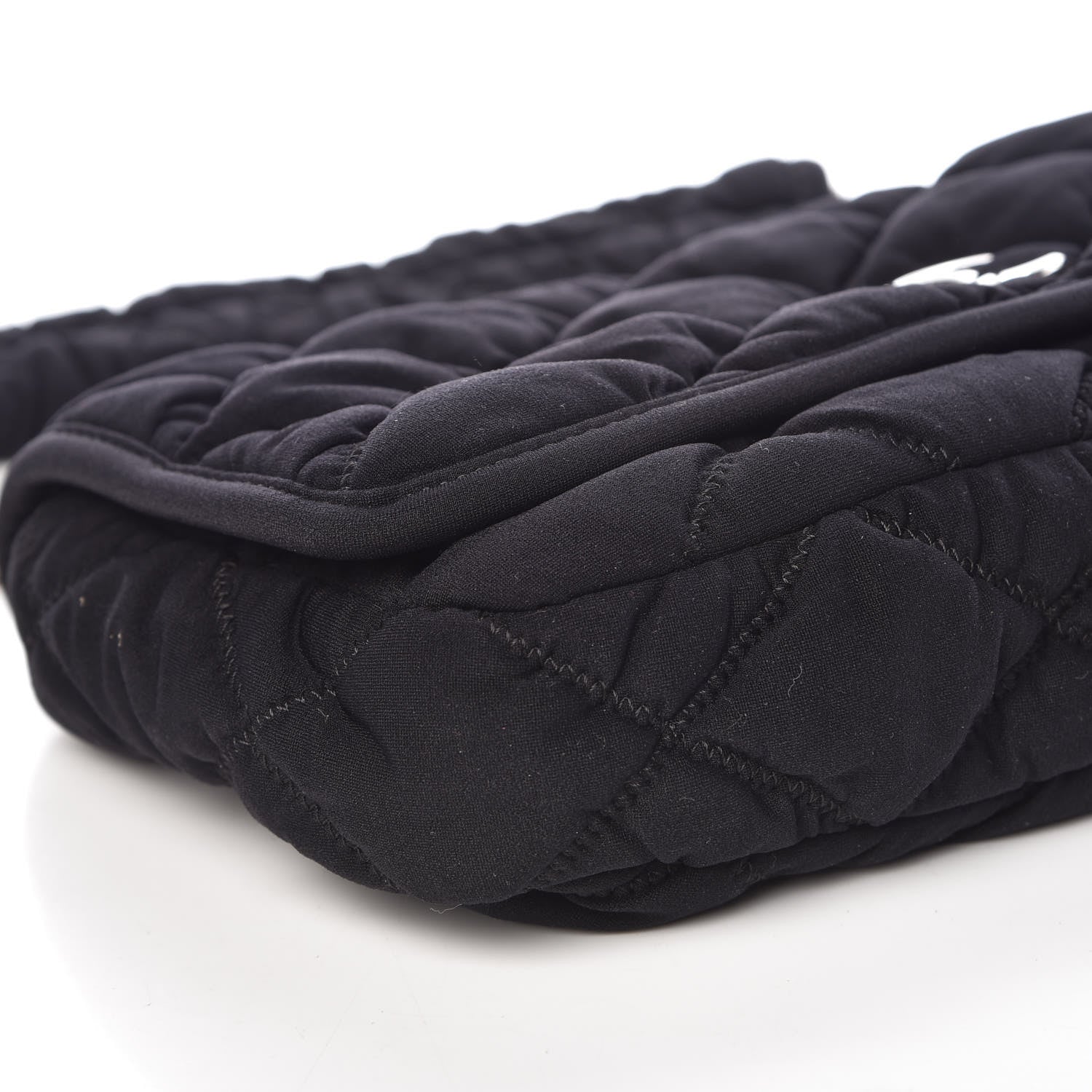 Chanel Nylon Small Bubble Quilt Flap Black 8 of 9