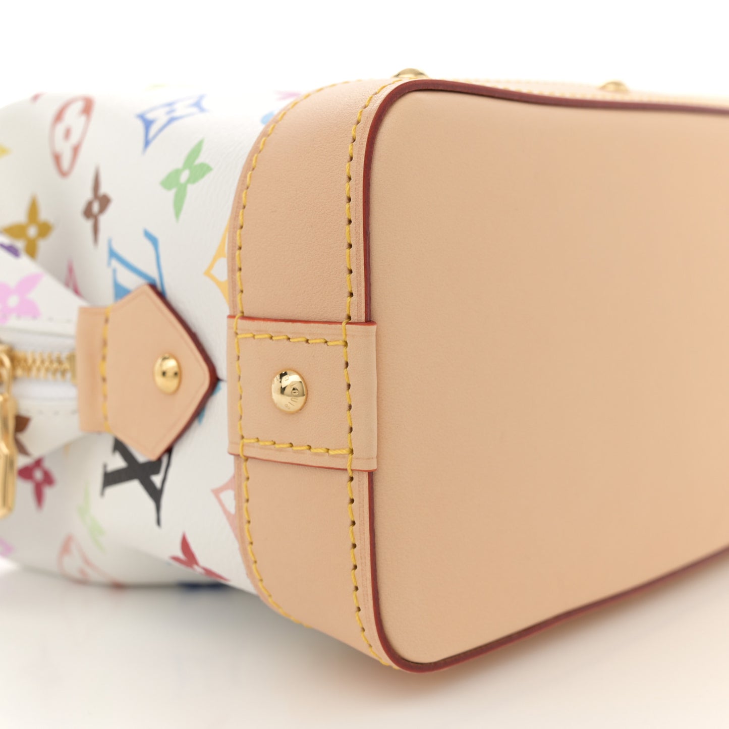 LV X TM Monogram Multicolor Cosmetic Pouch GM White