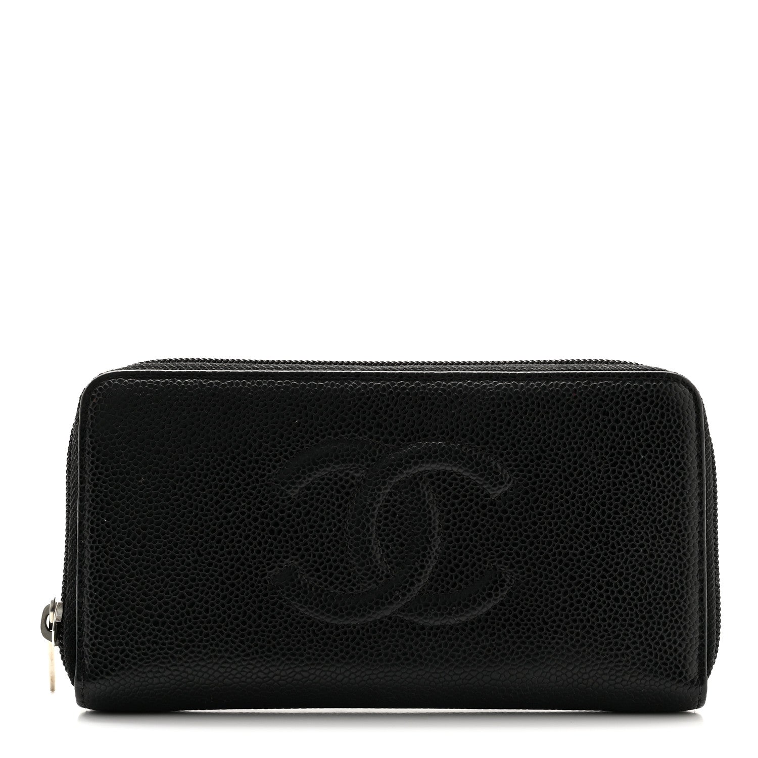 Chanel Caviar Large Timeless CC Zip Around Wallet Black 1 of 8