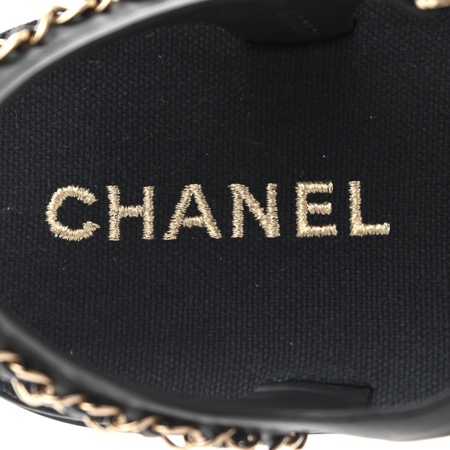Chanel Calfskin Chain Platform Sandals 40 Black 6 of 11