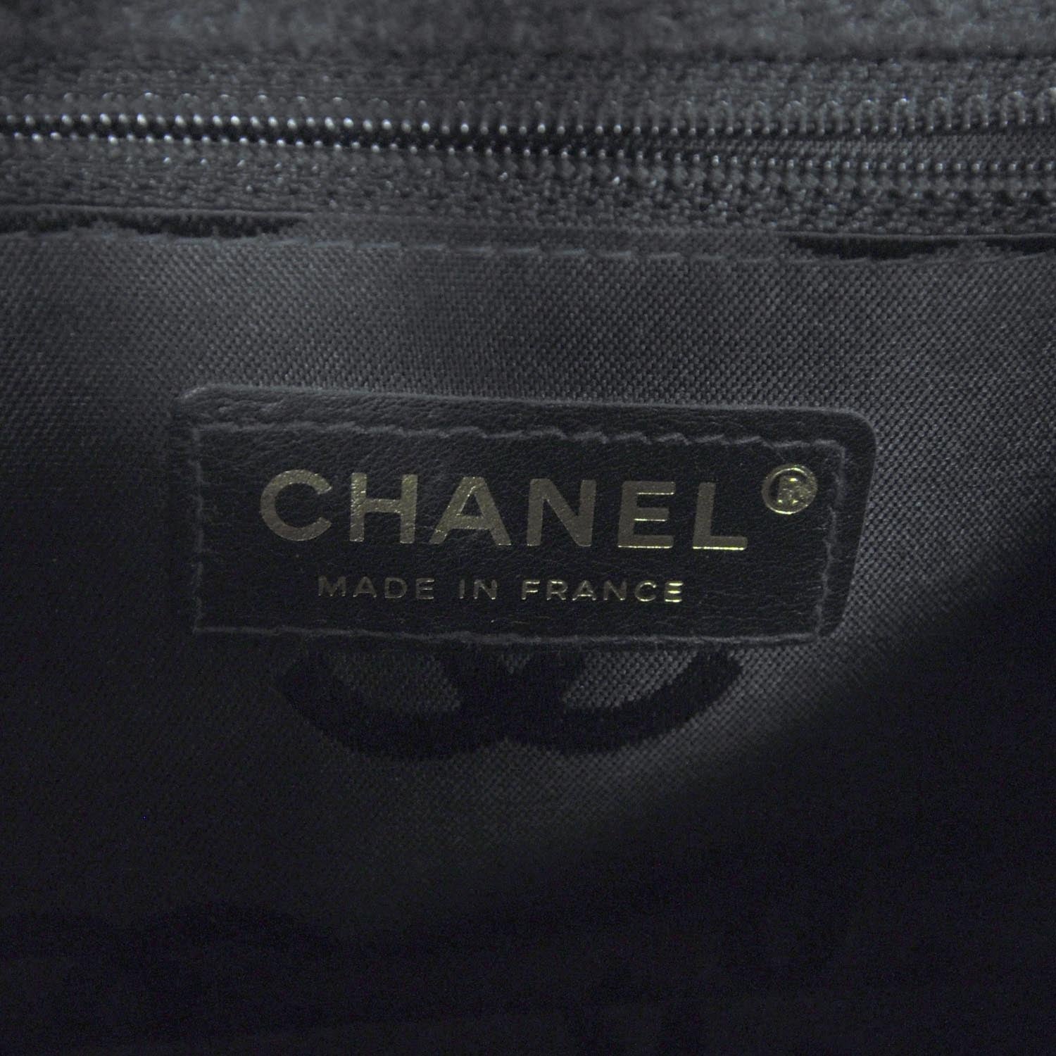 Chanel Wool Contrast Stitch Surpique Mini Flap Charcoal 9 of 12