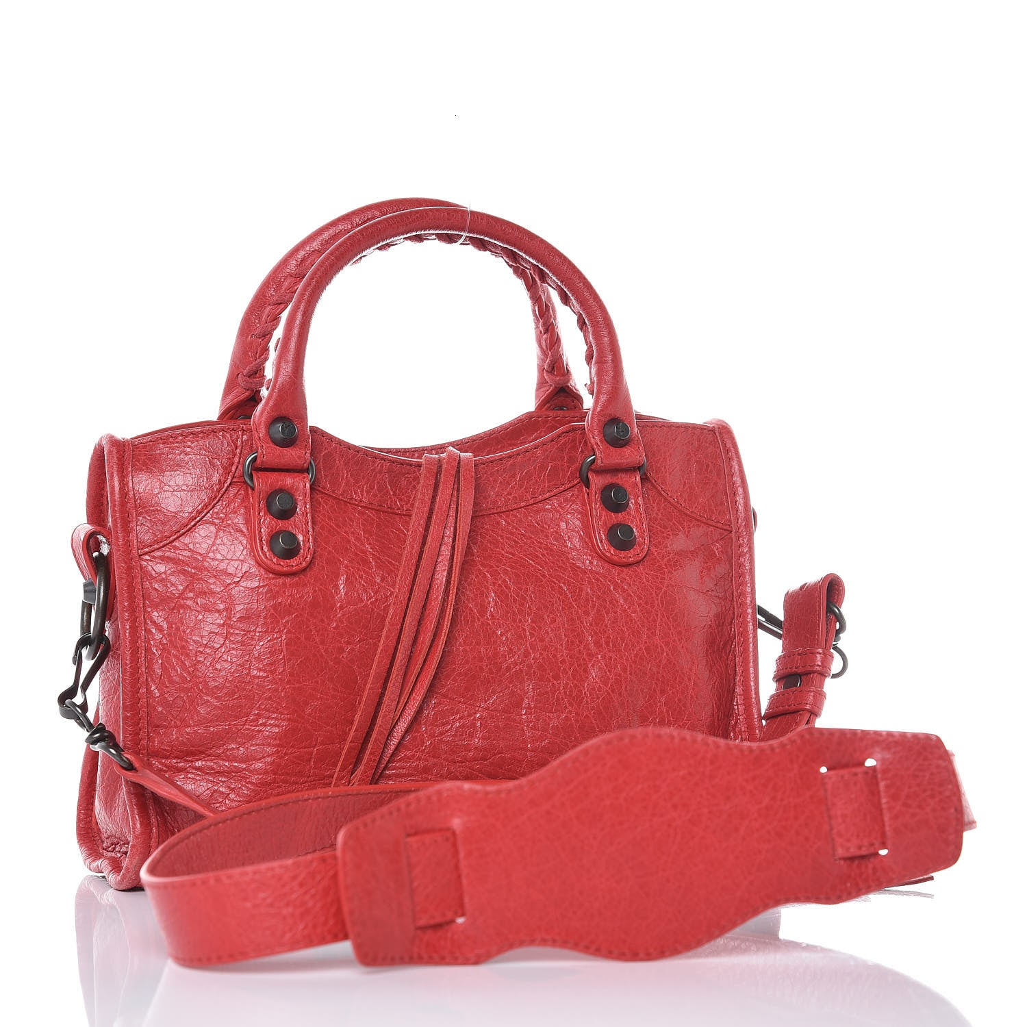 Balenciaga Agneau Classic Hardware Mini City Rouge Cardinal 3 of 11