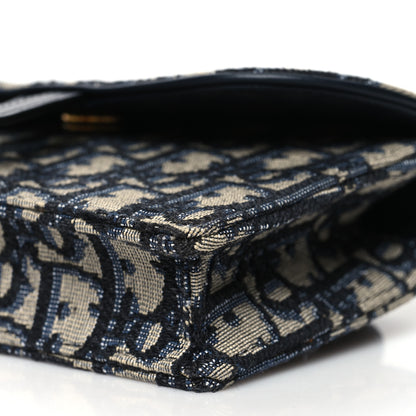 Christian Dior Oblique Saddle Belt Bag Blue 10 of 10