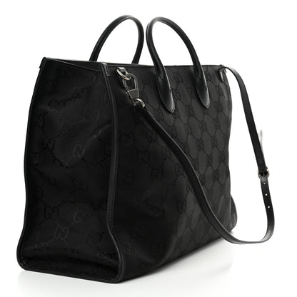 Gucci Econyl Nylon Monogram Large Off The Grid Tote Bag Black 3 of 10