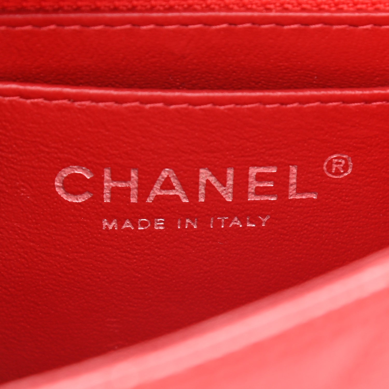Chanel Caviar Quilted Mini Rectangular Flap Red 6 of 9