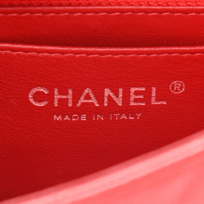 Chanel Caviar Quilted Mini Rectangular Flap Red 6 of 9