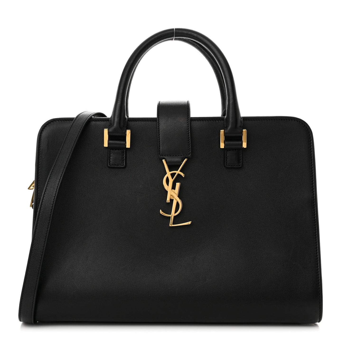 Smooth Calfskin Small Monogram Cabas Black