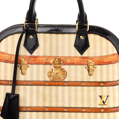 Louis Vuitton Transformed Canvas Patent Time Trunk Alma PM Beige 10 of 10