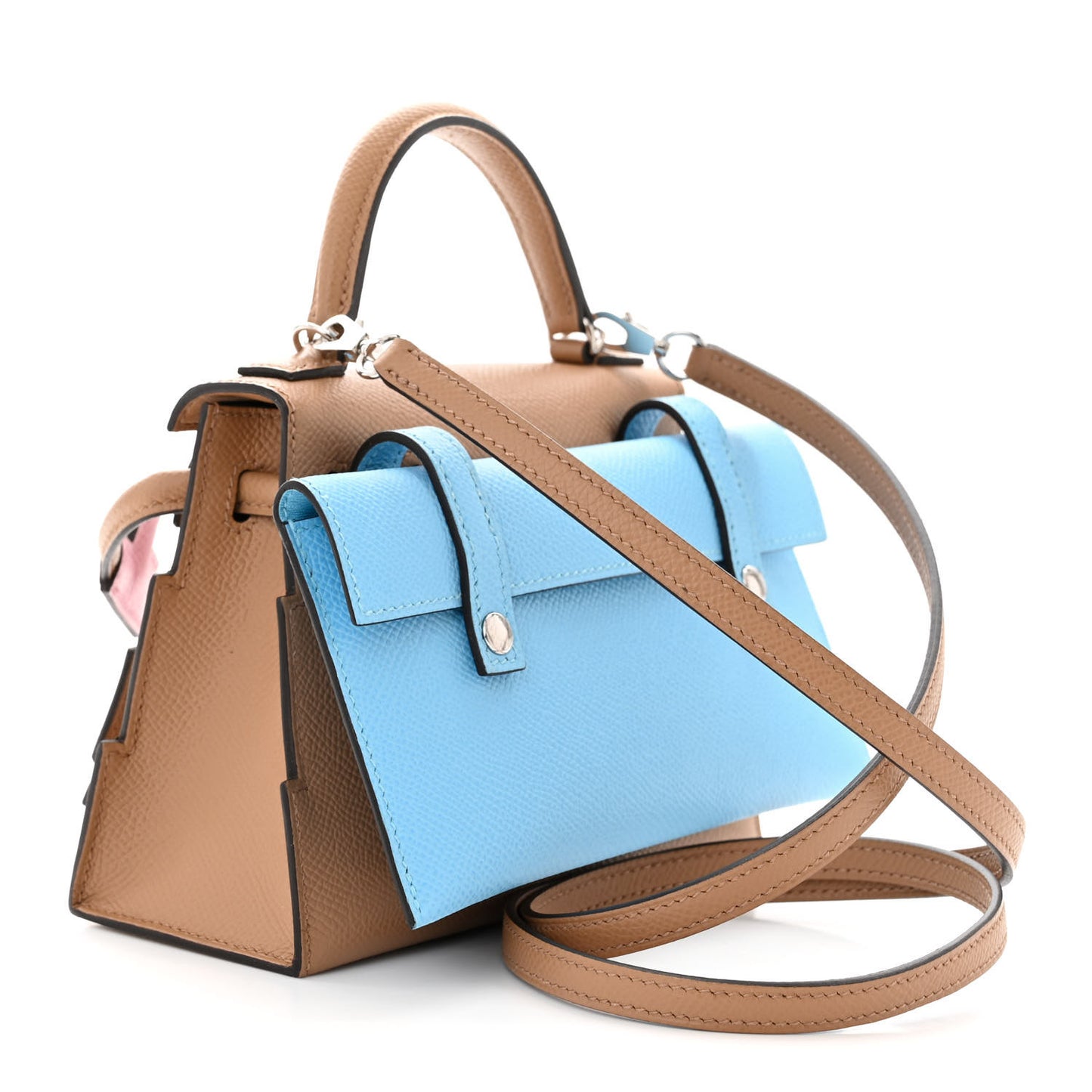 Epsom Swift Quelle Idole Picto Kelly Doll Handbag Chai Mauve Sylvestre Bleu Celeste Terre Battue