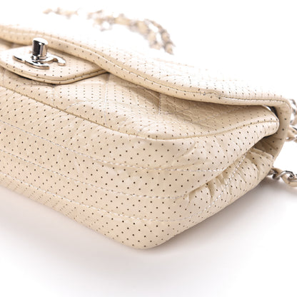 Chanel Aged Calfskin Perforated Small Flap Ivory 10 of 10