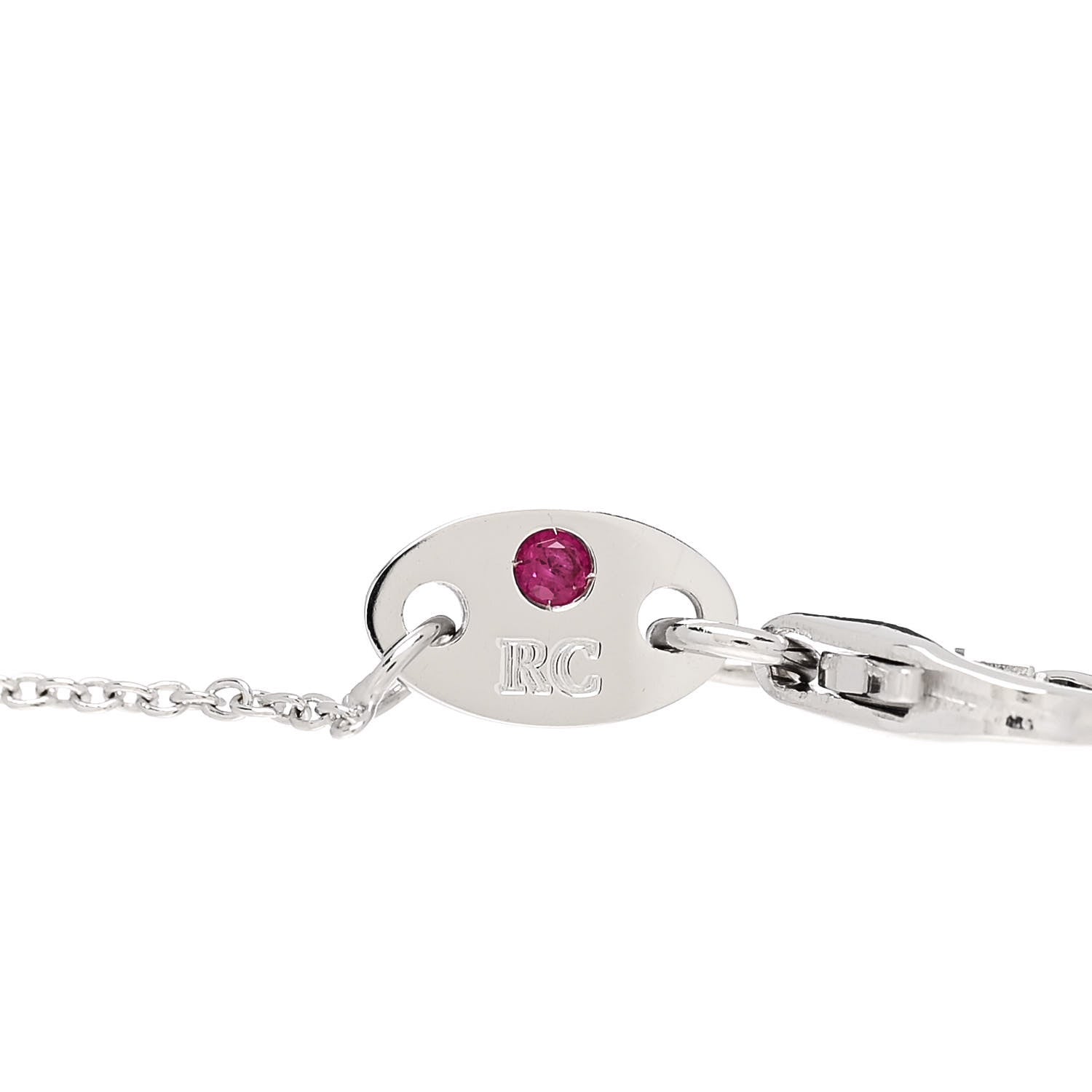 Roberto Coin 18K White Gold Diamond By the Inch Dangling Five Station Bracelet 3 of 4