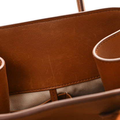 The Row Polished Saddle Calfskin Soft Margaux 12 Cuir 10 of 11