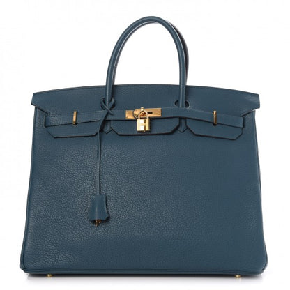 Hermes Fjord Birkin 40 Bleu Tempete 1 of 8
