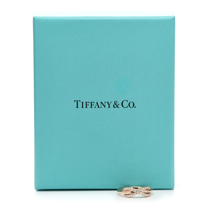 Tiffany 18K Rose Gold Diamond Infinity Ring 49 4.75 6 of 6