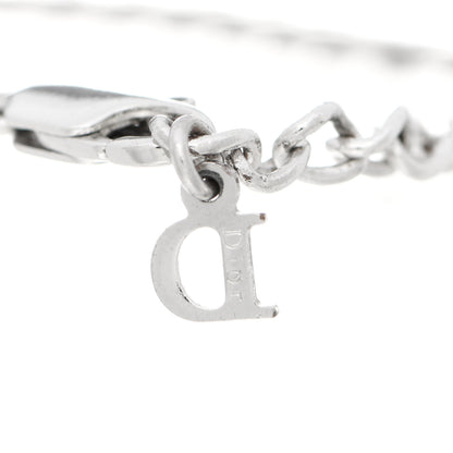 Christian Dior Enamel Bow Bracelet Silver Pink 5 of 5