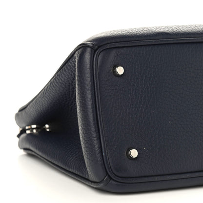 Christian Dior Bullcalf Small Diorissimo Tote Navy Fuchsia 8 of 13