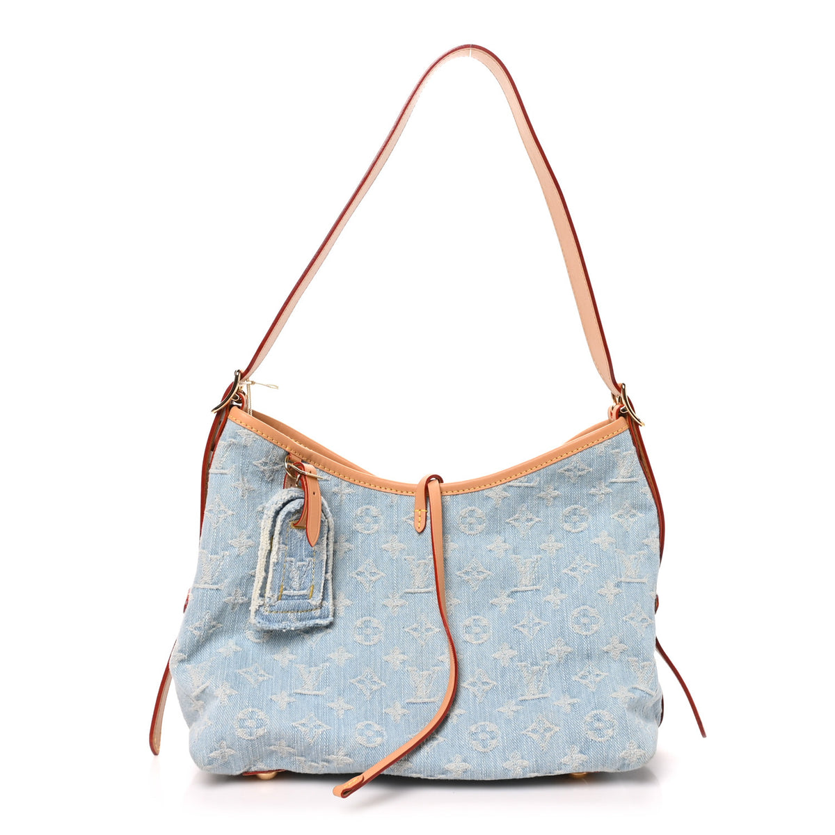 Louis Vuitton Monogram Denim CarryAll PM Sky Blue 1 of 11
