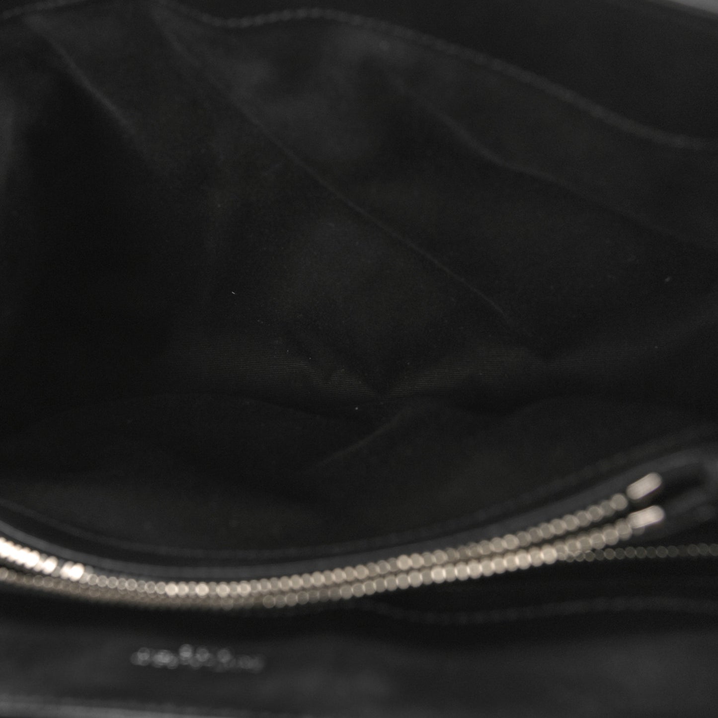 Calfskin Y Quilted Monogram Medium Loulou Chain Satchel Black