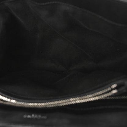 Saint Laurent Calfskin Y Quilted Monogram Medium Loulou Chain Satchel Black 5 of 9