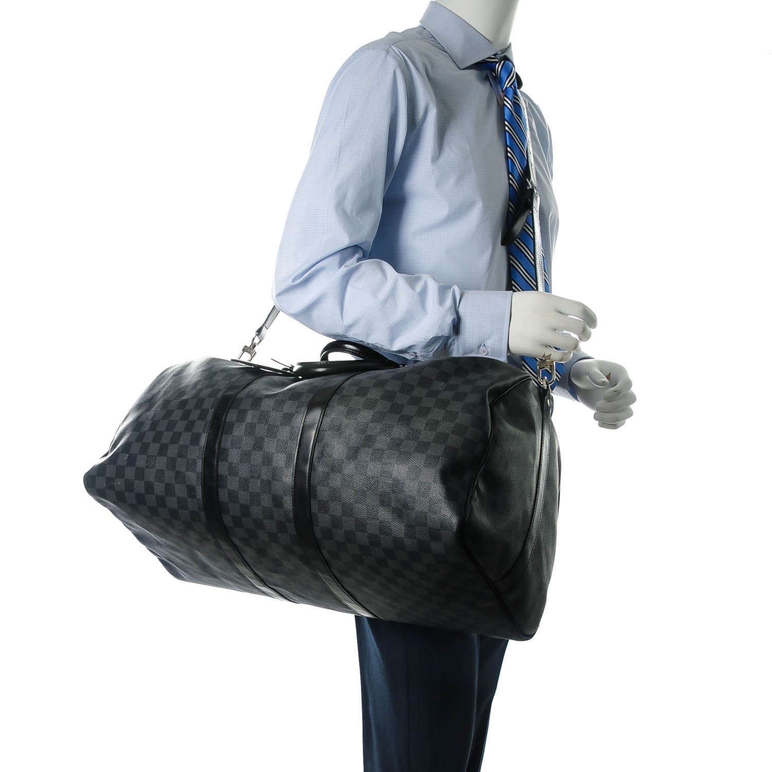 Louis Vuitton Damier Graphite Keepall Bandouliere 55 2 of 11