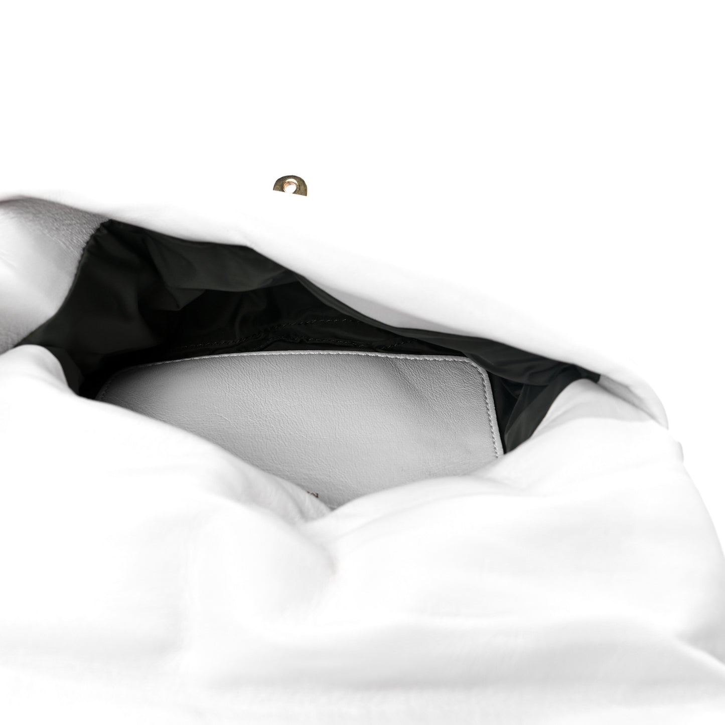Nappa Pillow Quilted Little Softie Bag White